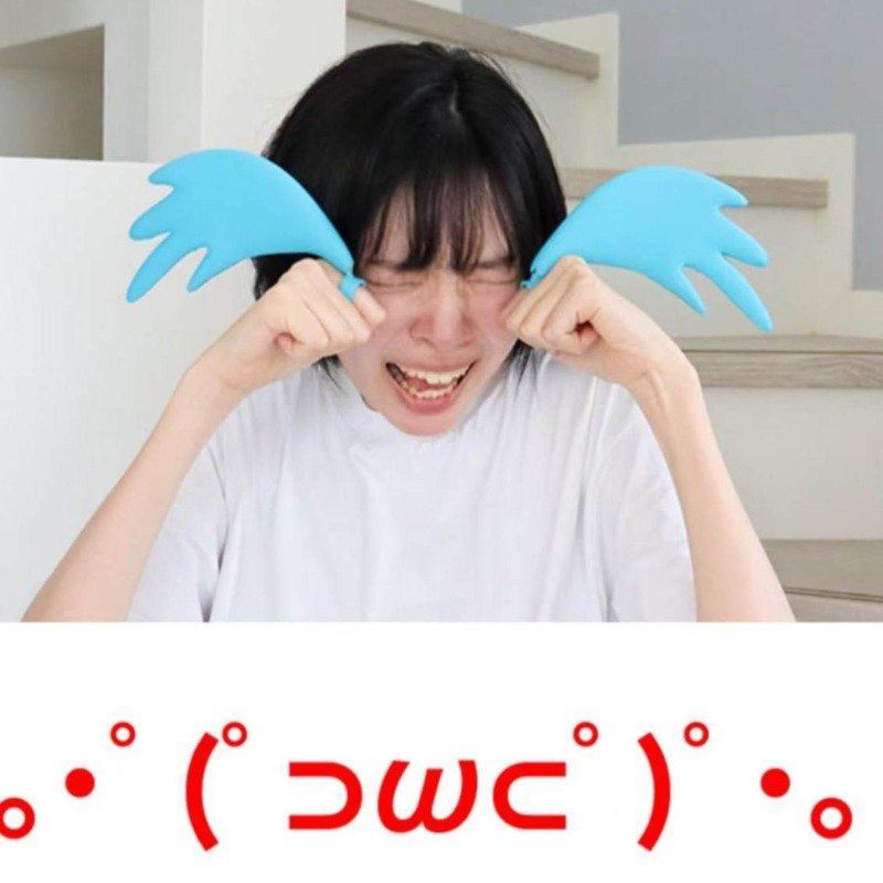 Prank Toys - 涙を流す指輪のプリント。面白い、奇抜なデザイン。写真撮影用小道具、抽象的なクリエイティブなデザイン。ハロウィーンのプレゼントや、いたずらグッズに最適。