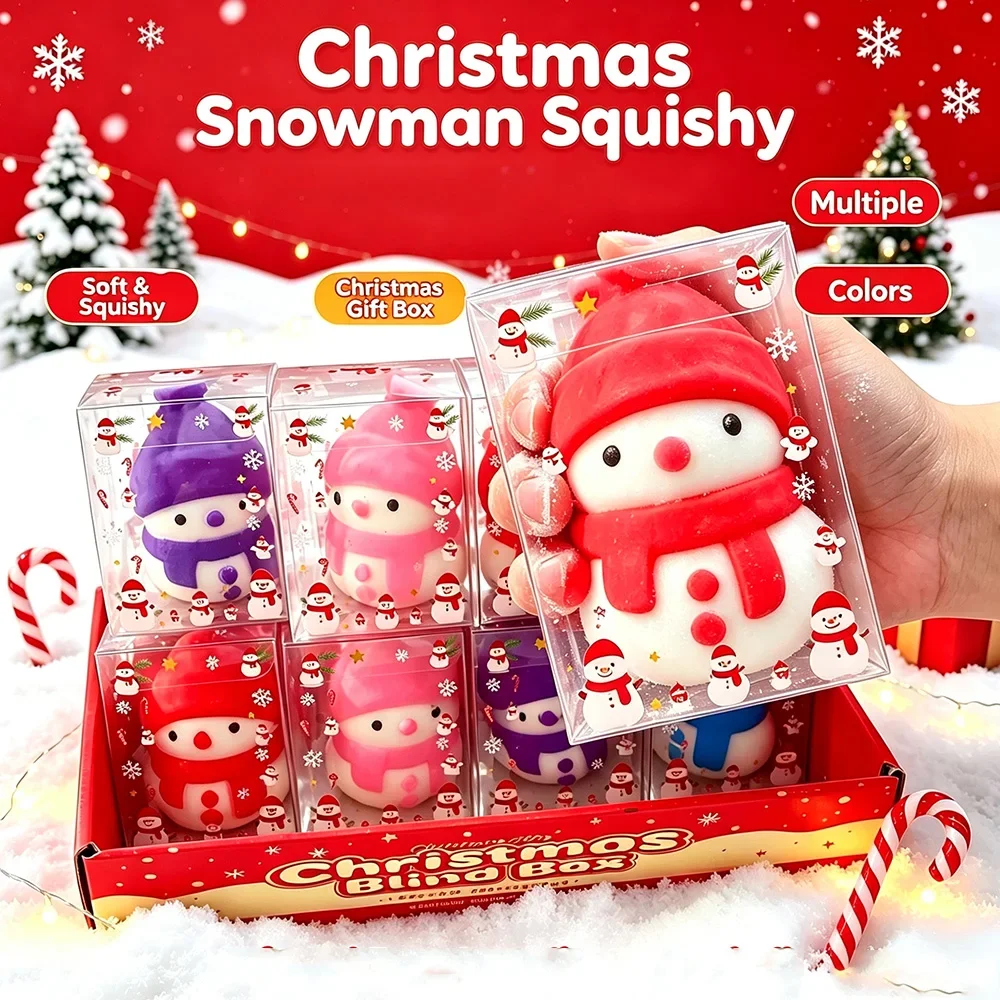 Novelty Gifts - クリスマス スノーマン ストレスボール 指先遊び おもちゃ 柔らかい弾力素材で握って遊べる