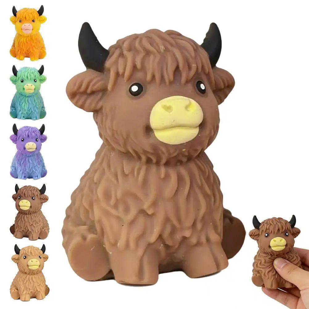 手作りのかわいいスコットランド高地牛のブラインドボックス。弾 - Novelty Gifts のレビューと価格