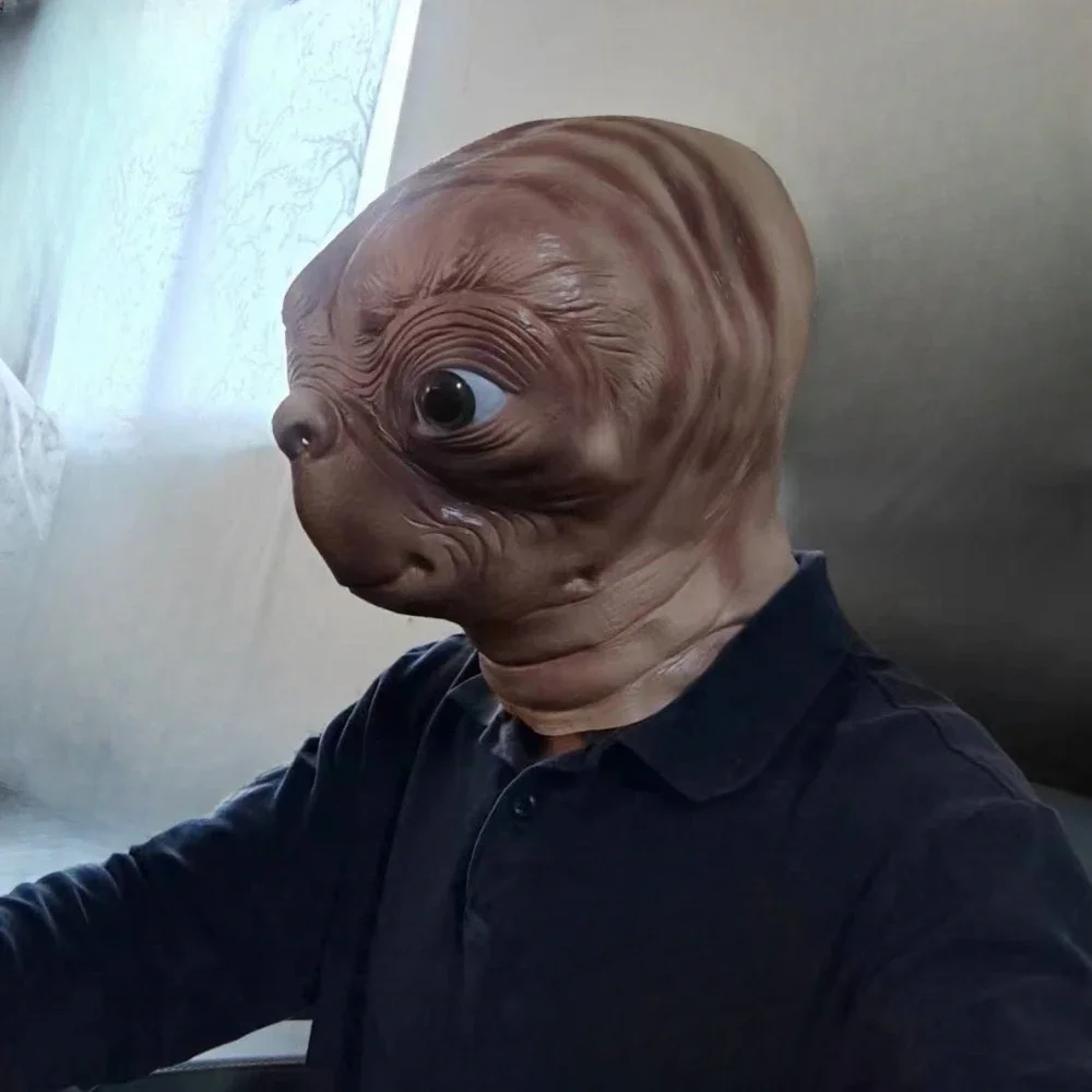 リアルな外星人ETのラテックスマスク。ハロウィーン、カーニバ - Latex Alien Mask Realistic のレビューと価格