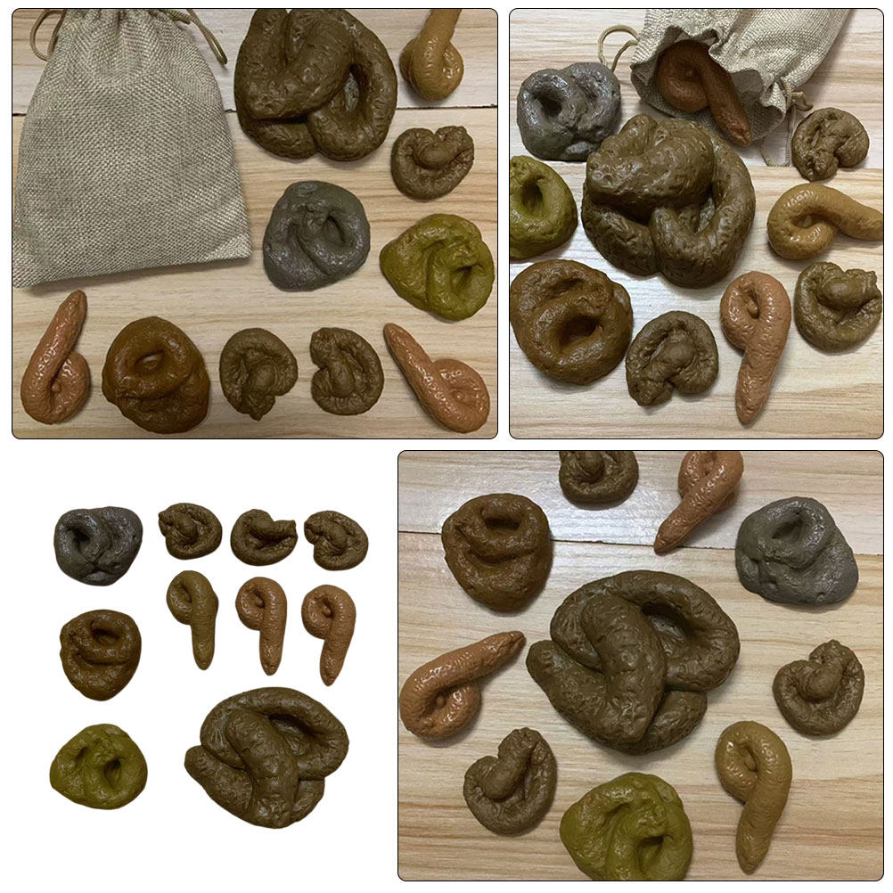 10個入り、リアルなデザインのフェイクうんちおもちゃセット。 - Fake Poop Gag Gift のレビューと価格
