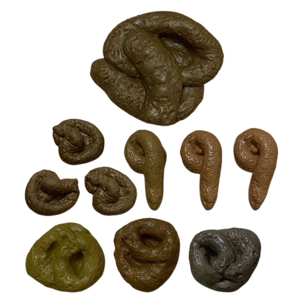 10個入り、リアルなデザインのフェイクうんちおもちゃセット。 - Fake Poop Gag Gift のレビューと価格