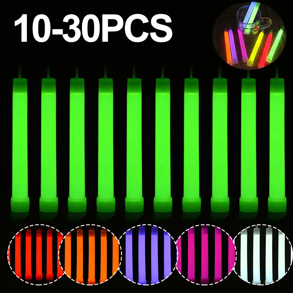 30 個グローライトスティック防水軍事コンサートパーティーラ - Glow In The Dark Party Glasses のレビューと価格