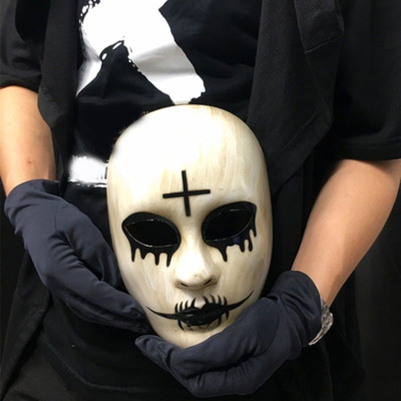 ハロウィーン映画のテーマパーティーのフェイスマスク,大人のた - Led Purge Mask Halloween のレビューと価格