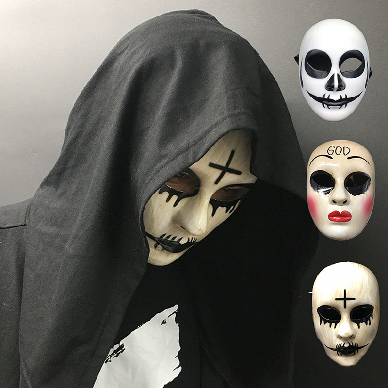 ハロウィーン映画のテーマパーティーのフェイスマスク,大人のた - Led Purge Mask Halloween のレビューと価格