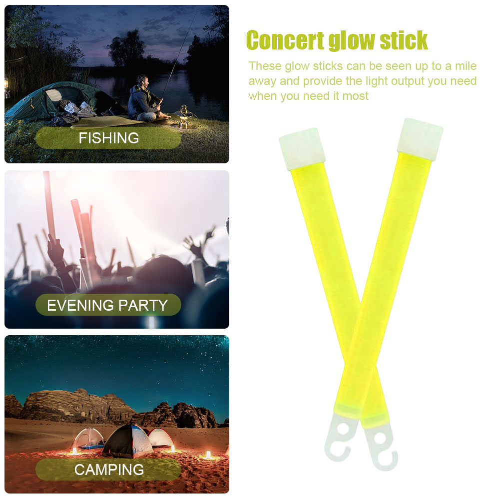 軍用グレードの発光棒。フック付きで、キャンプ、ハイキング、サ - Glow In The Dark Party Glasses のレビューと価格