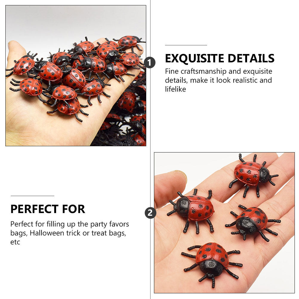 面白いハロウィーンの偽のテントウムシの置物 – パーティーや - Prank Toys のレビューと価格