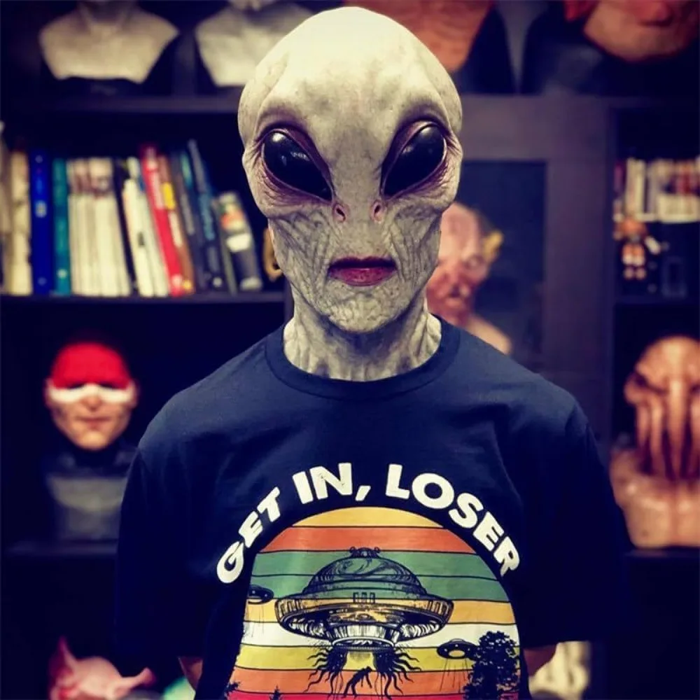 大人気！ハロウィーン用エイリアンマスク。大人用、全身を覆うラ - Latex Alien Mask Realistic のレビューと価格