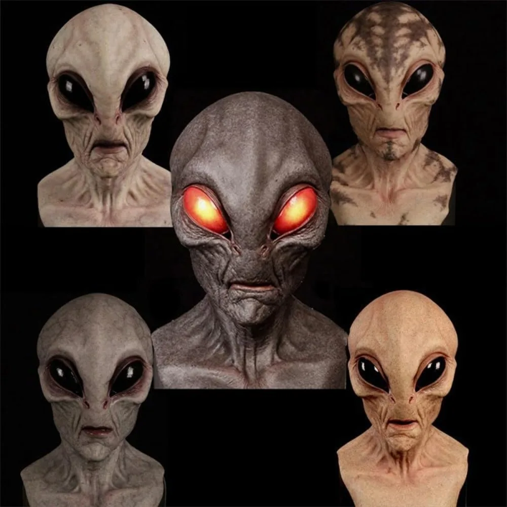 大人気！ハロウィーン用エイリアンマスク。大人用、全身を覆うラ - Latex Alien Mask Realistic のレビューと価格