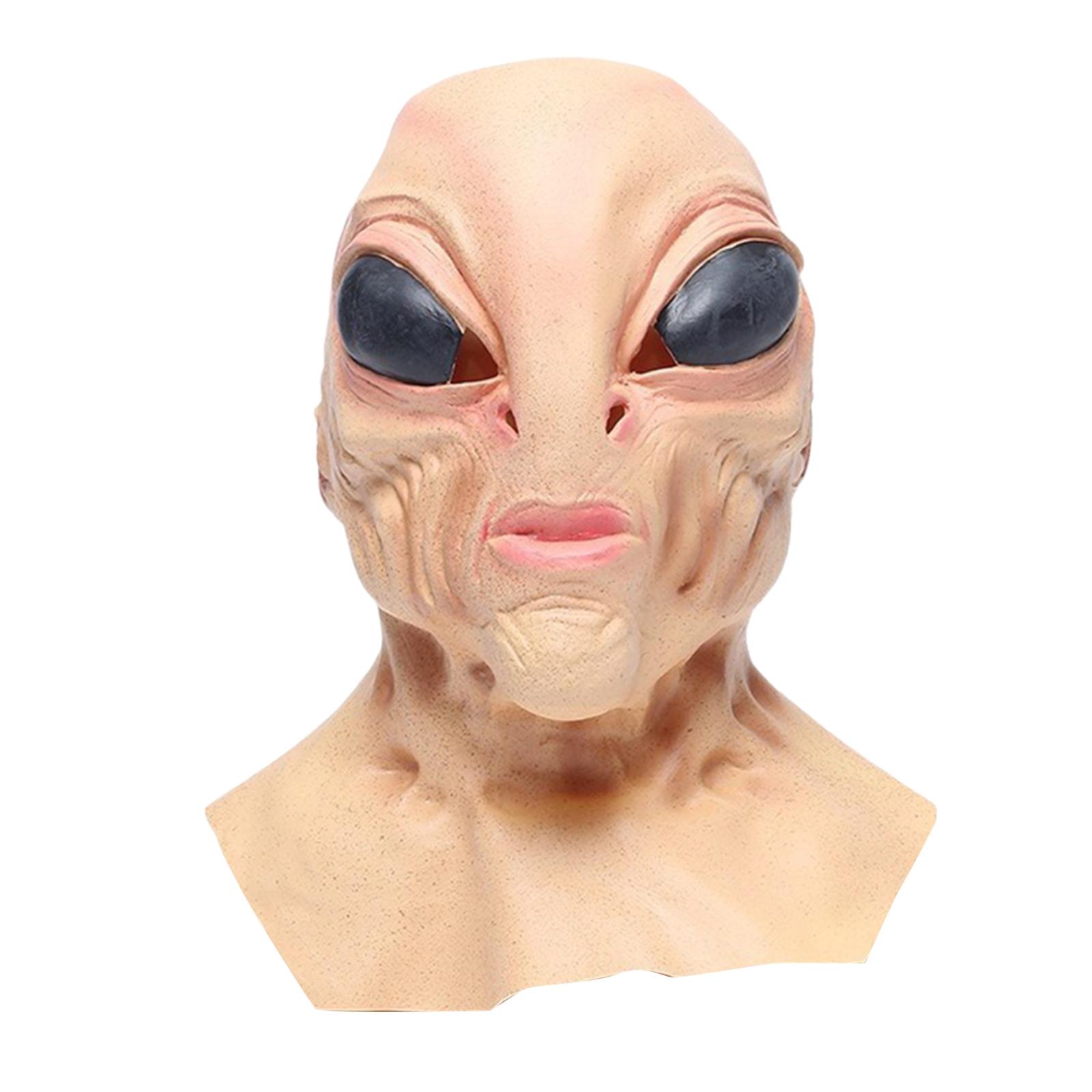 ラテックス製の宇宙人マスク。大人やティーンエイジャー向けの、 - Latex Alien Mask Realistic のレビューと価格
