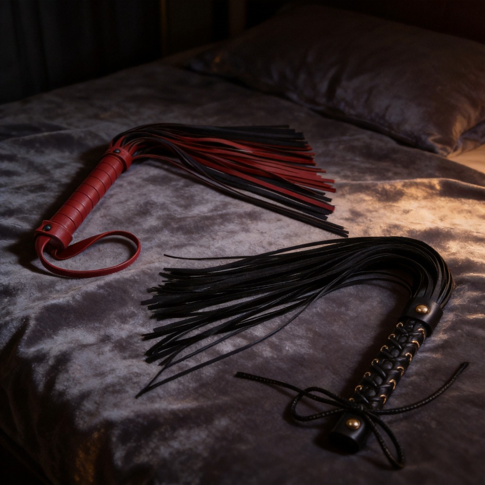 エロティックな革製鞭、BDSM用、お尻を叩く、大人のための性 - Party Supplies のレビューと価格