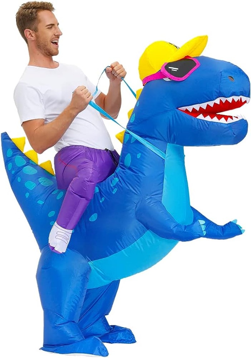 大人用インフレータブル恐竜コスチューム。パーティーにぴったり - Inflatable Dinosaur Costume Adult のレビューと価格